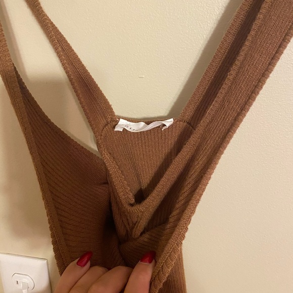 New Shop Rum-ours (Rumoured) Indian Summer Mini Dress Brown S - Picture 8 of 8